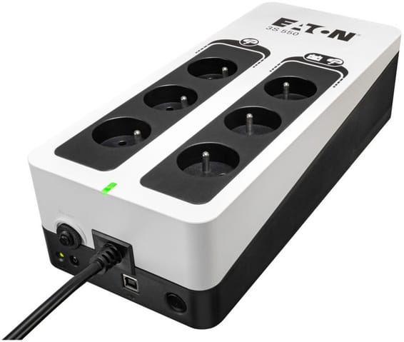 Onduleur Off-Line UPS Eaton 3S gén2 - 330 W / 550 VA - 6 prises FR + USB (3S550F)