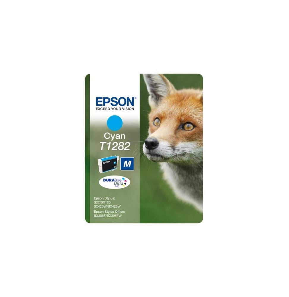 Cartouche d'encre Epson Cyan T1282 Renard DURABrite Ultra C