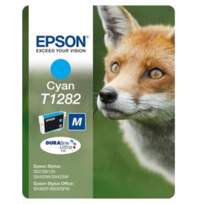 Cartouche d'encre Epson Cyan T1282 Renard DURABrite Ultra C