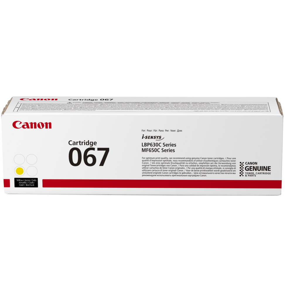 Canon 067 Jaune - Toner Canon d'origine (5099C002AA)