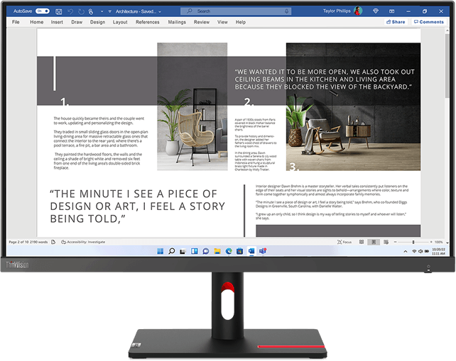 Lenovo ThinkVision S27i-30 27" Full HD Monitor (63DFKAT4EU) — image 1