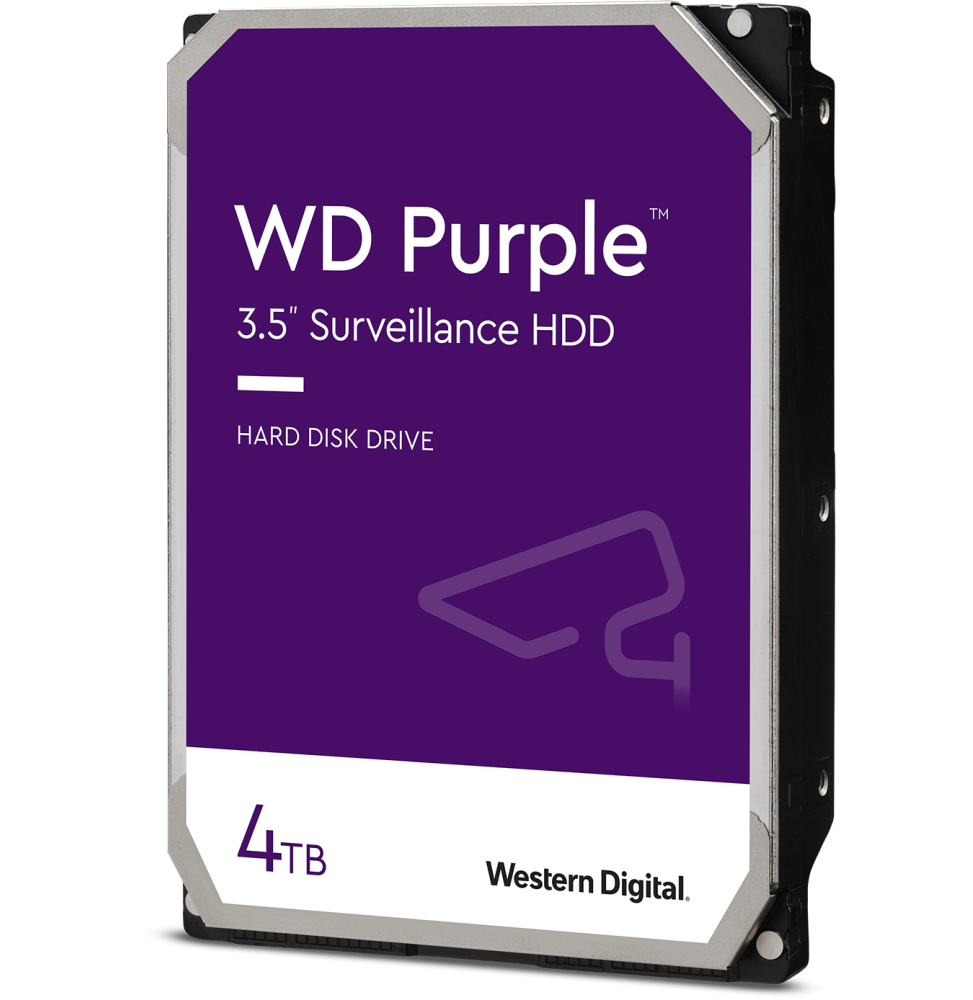 Disque dur interne 3.5 Western Digital Purple 4 To pour systèmes de vidéo  surveillance et de sécurité (WD43PURZ) prix Maroc