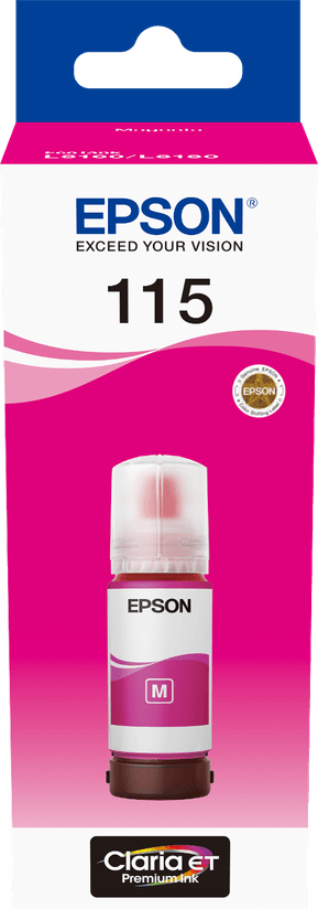 Epson 115 Magenta - Bouteille d'encre Epson EcoTank d'origine (C13T07D34A)