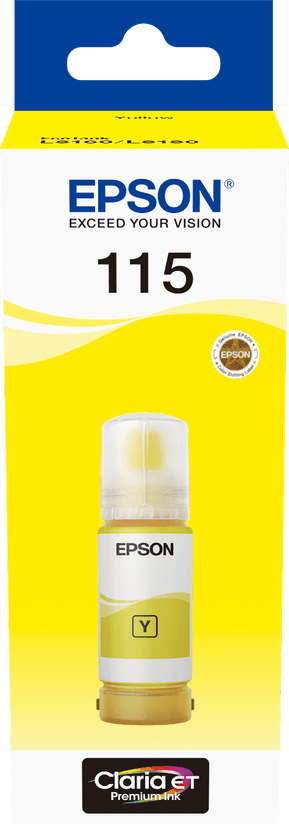 Epson 115 Jaune - Bouteille d'encre Epson EcoTank d'origine (C13T07D44A)