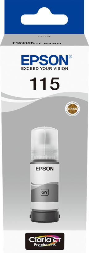 Epson 115 Gris - Bouteille d'encre Epson EcoTank d'origine (C13T07D54A)