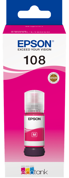 Epson 108 Magenta - Bouteille d'encre Epson EcoTank d'origine (C13T09C34A) — image 2
