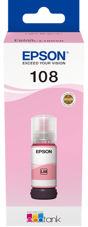 Epson 108 Magenta clair - Bouteille d'encre Epson EcoTank d'origine (C13T09C64A) — image 2