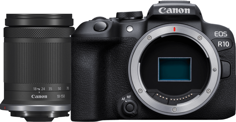 كاميرا بدون مرآة Canon EOS R10 + عدسة RF-S 18-150mm F3.5-6.3 IS STM (5331C017AA) — صورة 1