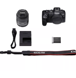 Appareil photo hybride Canon EOS R8 + objectif RF 24-50mm F4.5-6.3 IS STM (5803C013AA)