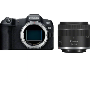Appareil photo hybride Canon EOS R8 + objectif RF 24-50mm F4.5-6.3 IS STM (5803C013AA)