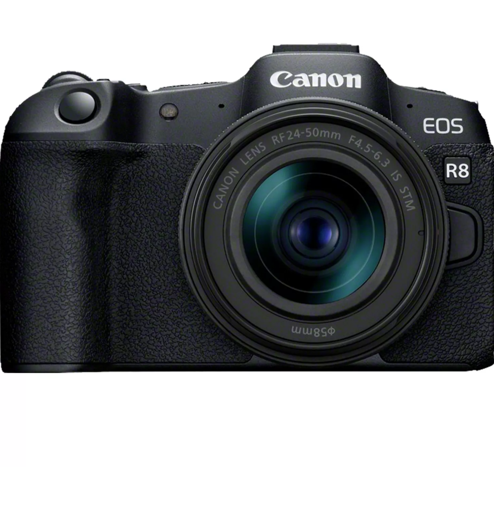 Appareil photo hybride Canon EOS R8 +objectif RF 24-50mm F4.5-6.3 IS STM (5803C013AA)