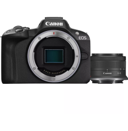 Appareil photo hybride Canon EOS R50 BK + objectif RF-S 18-45mm F4.5-6.3 IS STM (5811C013AA)