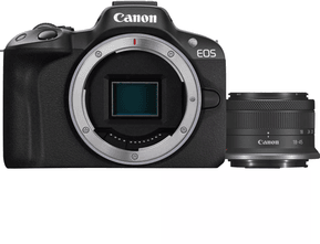 Appareil photo hybride Canon EOS R50 + objectif RF-S 18-45mm F4.5-6.3 IS STM (5811C013AA)