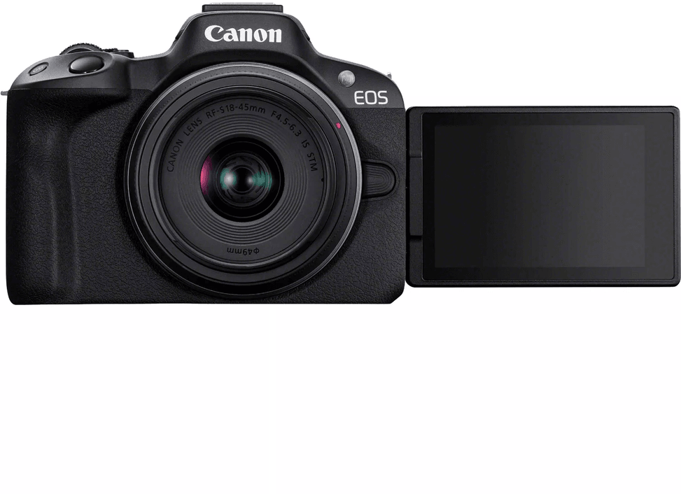 Appareil photo hybride Canon EOS R50 + objectif RF-S 18-45mm F4.5-6.3 IS STM - Kit pour vlogueur (5811C035AA) — image 4