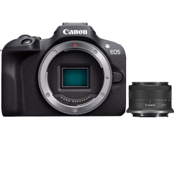Appareil photo hybride Canon EOS R100 + objectif RF-S 18-45mm F4.5-6.3 IS STM (6052C013AA)