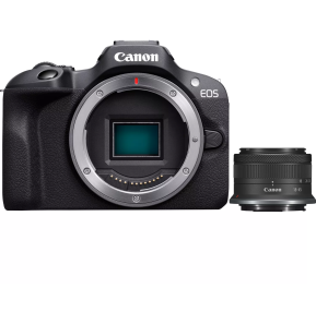 Appareil photo hybride Canon EOS R100 + objectif RF-S 18-45mm F4.5-6.3 IS STM (6052C013AA)