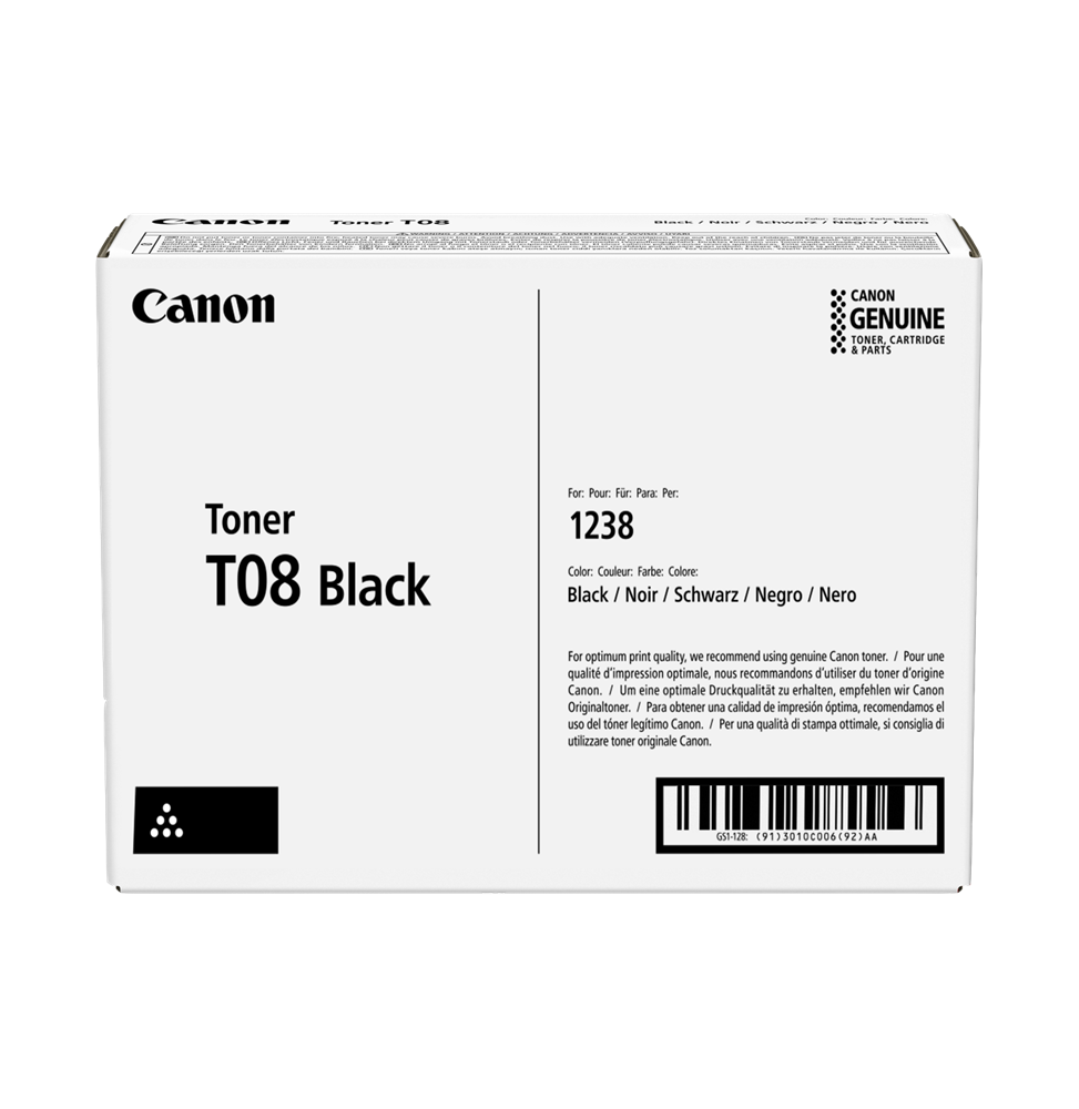 Canon T08 Noir - Toner Canon d'origine (3010C006)