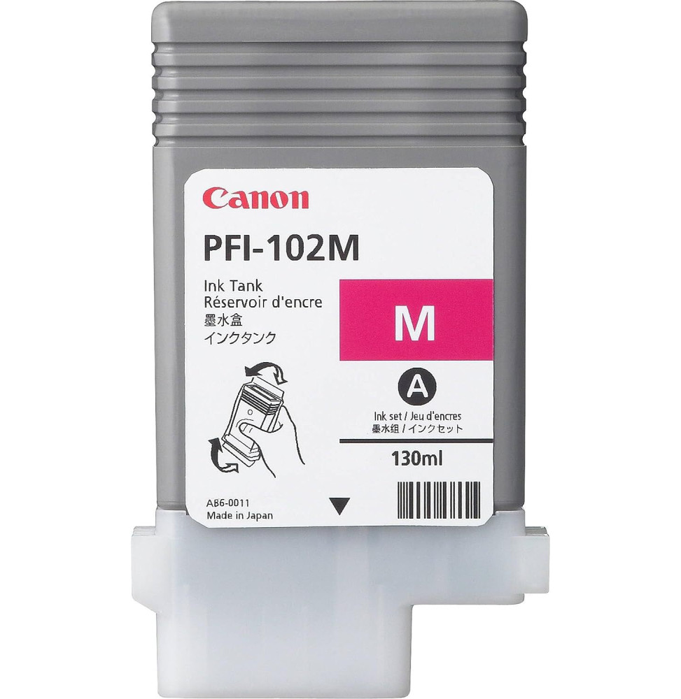 Canon PFI-102 Magenta - Cartouche d'encre Canon d'origine (0897B001AA)