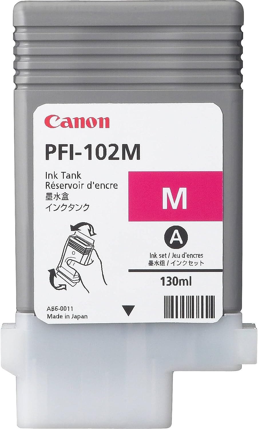 خرطوشة حبر Canon أصلية Canon PFI-102 أرجواني (0897B001AA) — صورة 1