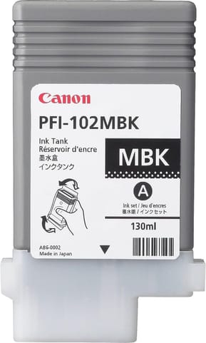 Canon PFI-102 Noir Mat - Cartouche d'encre Canon d'origine (0894B001AA)