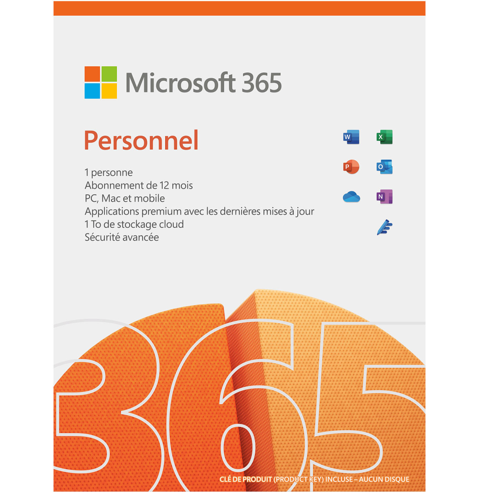 Microsoft 365 Personnel Français - 1 an (QQ2-01416)