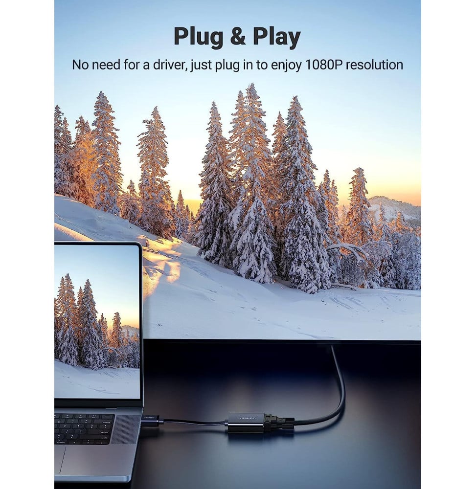 Adaptateur Ugreen HDMI vers VGA - Vue secondaire