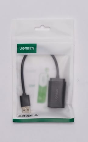 Adaptateur Ugreen USB-A vers 3.5 mm audio Stereo Noir (30724) — image 3