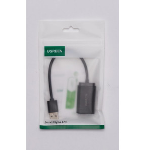 Adaptateur Ugreen USB-A vers 3.5 mm audio Stereo Noir (30724)