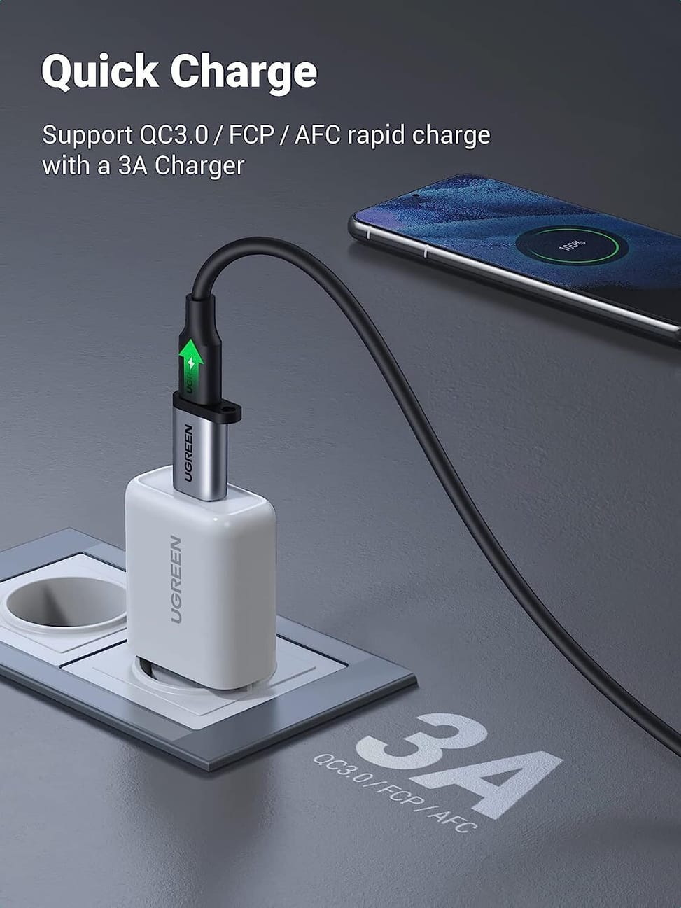 Ugreen USB 3.0 to USB-C Female Adapter (50533) — image 2