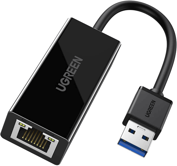 Adaptateur Ugreen USB 3.0 vers Ethernet RJ45 Réseau à 1000Mbps (20256)