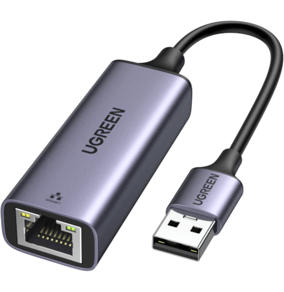 Adaptateur Ugreen Aliminium USB 3.0 vers RJ45 Réseau à 100Mbps (50922)
