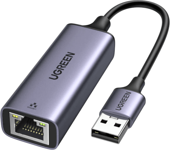 محول Ugreen ألمنيوم USB 3.0 إلى RJ45 Ethernet Gigabit (50922)