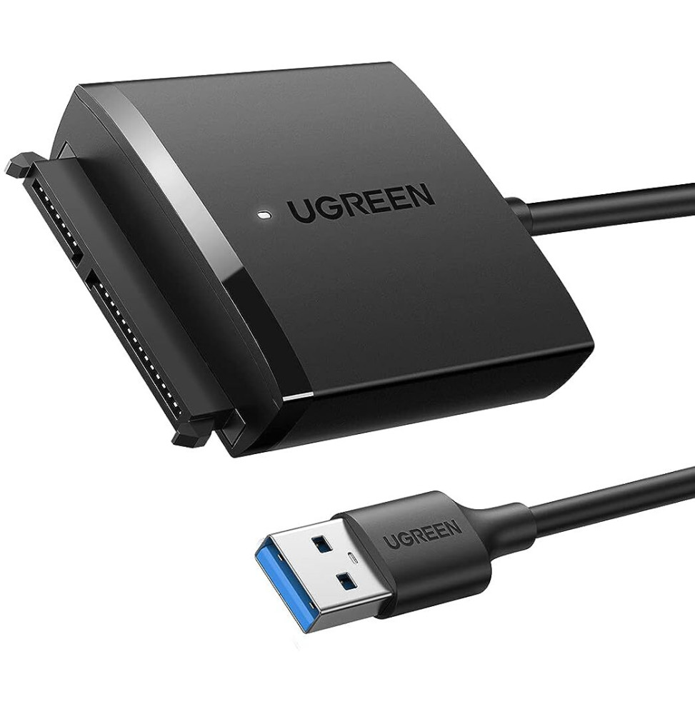 Câble adaptateur USB 3.1 (10 Gb/s) pour disques durs / SSD SATA de 2,5 et  3,5