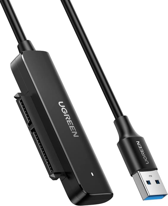 Ugreen USB 3.0 SATA Cable Adapter for 2.5-inch SSDs and Hard Drives (70609)