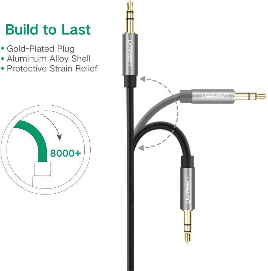 Câble Ugreen audio jack 3.5mm Male vers 3.5mm Male Câble - 2 mètres (10735) — image 3