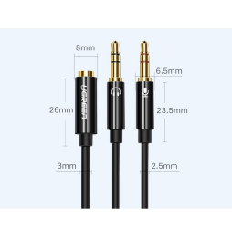 Câble Aux Ugreen 3,5 mm mâle à 3,5 mm femelle (20898)