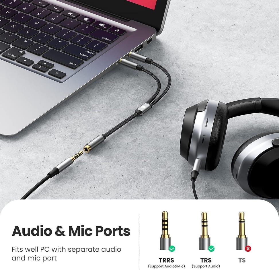 Adaptateur Ugreen Audio 3.5 Male vers 3.5 Female Aliminum (20899) — image 4