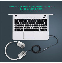 Adaptateur Ugreen Audio 3.5 Male vers 3.5 Female Aliminum (20899)