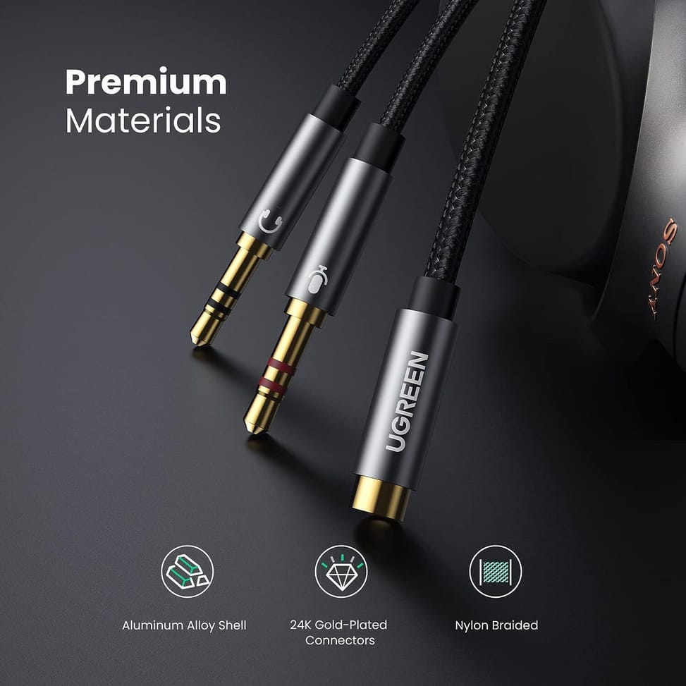 Adaptateur Ugreen Audio 3.5 Male vers 3.5 Female Aliminum (20899) — image 6
