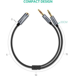 Adaptateur Ugreen Audio 3.5 Male vers 3.5 Female Aliminum (20899)