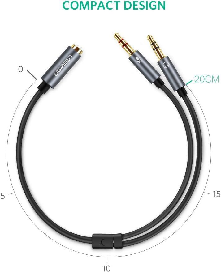 Adaptateur Ugreen Audio 3.5 Male vers 3.5 Female Aliminum (20899) — image 3