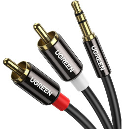 Câble Ugreen Audio 3.5mm Mâle vers RCA Mâle - 2 mètres (10584)
