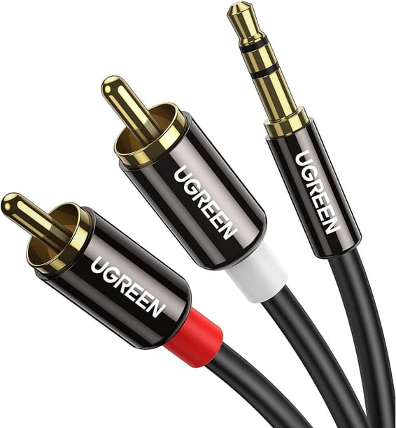 Câble Ugreen Audio 3.5mm Mâle vers RCA Mâle - 2 mètres (10584)
