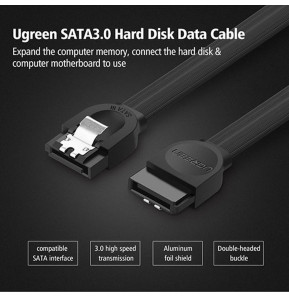 Câble data Ugreen SATA III - 0.5 mètre (30796)