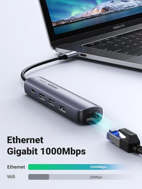 Hub USB-C Ugreen 5 en 1 Supporte PD (Power Delivery) 100W Recharge (10919) — image 3