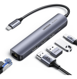 Hub USB-C Ugreen 5en1 Supporte PD 100W Recharge (10919)