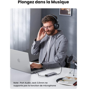 Hub USB-C Ugreen 10 en 1 Supporte PD 100W Recharge (80133)