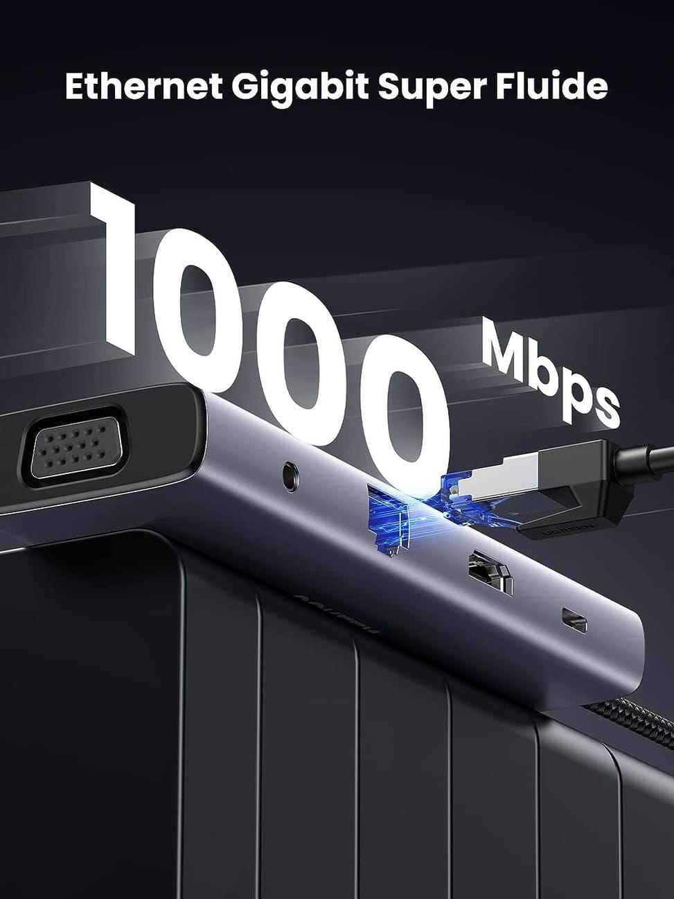 Hub USB-C Ugreen 10 en 1 Supporte PD 100W Recharge (80133) — image 8