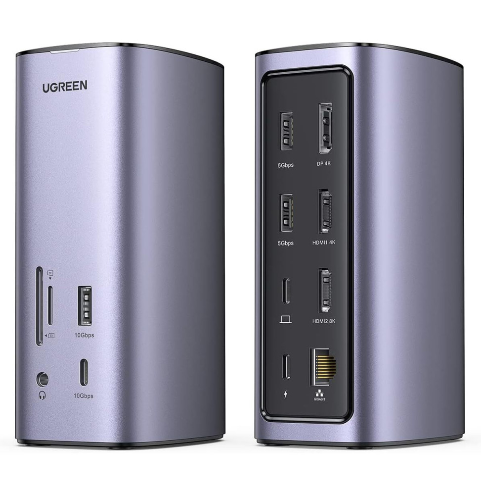 Hub USB-C Ugreen Revodok 12 en 1 Supporte PD 100W Recharge (90325)