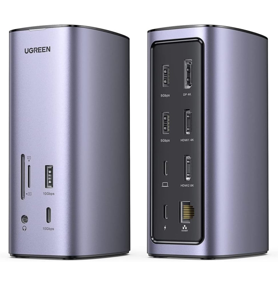 Hub USB-C Ugreen Revodok 12 en 1 Supporte PD (Power Delivery) 100W